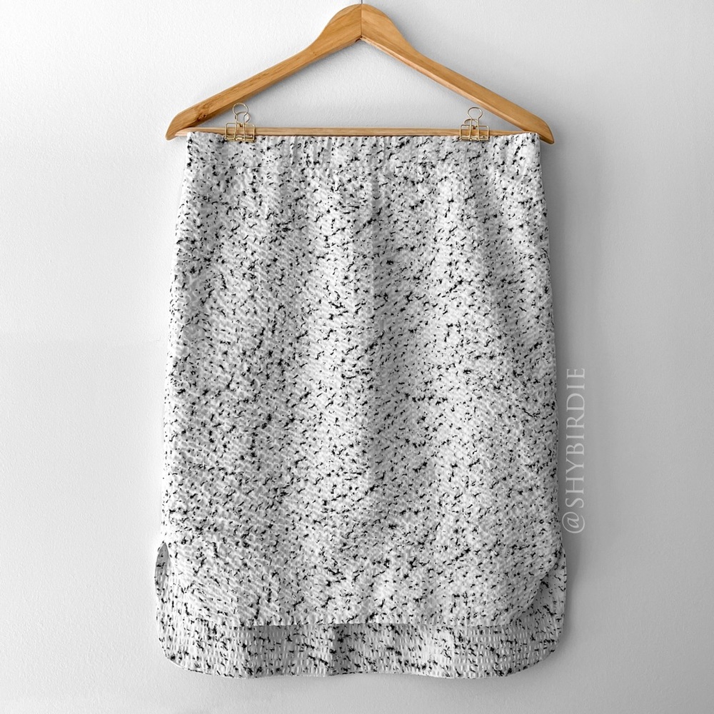 COS 100% Cotton Marble Print Skirt